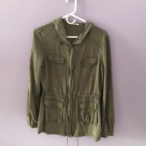 Army green light jacket